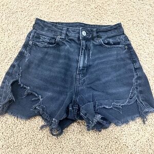 black american eagle denim shorts